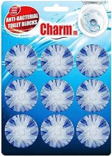 Charmm Toilet Block, Blue, 9 Count