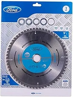 Ford Tools 60T شفرة منشار دائري من كربيد لقطع الخشب ، 254 X 30 X 2.8mm ، Fpta-12-0002