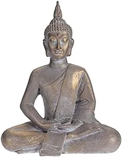 Dubai Garden Centre KI Antique Design Sitting Buddha Statue, Gold