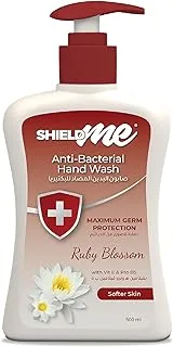 SHIELDme Antibacterial Handwash Liquid Soap, Ruby Blossom – 500ML