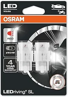 OSRAM LEDriving SL, ≜ W21W, Signal lights, Red, LED Retrofit, off-road use only, Blister (2 lamps)