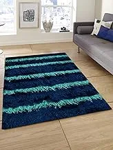 Story At Home Polyester Carpet Accent Collection Anti Skid, Dark Blue, 91Cm X 152Cm, Ac1406