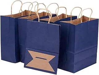 BENECREAT 30 Pack Kraft Paper Bags With Twisted Handles(), Shopping/Party Favor/Gift Bags For Birthday Wedding Parties, Holidays And Other Occasions 8.25x4.35x10.5