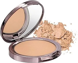 Girlactik USA.Glow Highlighter Blusher Illuminating Powder. Pearlescent Shimmer, Velvet Finish. Controls Oil, Lightweight, Buidable. -Natural