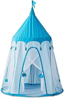 Home Canvas Children's tent Play Tents fashion children's toy house tents indoor and outdoor children's castle house tents personalized game tents children's gift toys (Color : Blue, Size : 145x185cm)