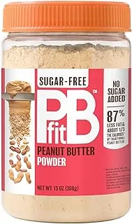 Betterbody Foods Pbfit مسحوق زبدة الفول السوداني الطبيعي بالكامل ، خالٍ من السكر ، 13 أونصة ، 127976