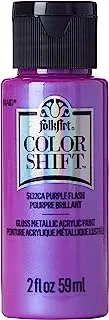 Folkart Color Shift Acrylic Paints Purple Flash, 2 Ounce