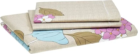 Story At Home Flat Double Bedsheet Set, Multi-Colour, 225 X 270cm, Fe1402