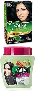 Vatika Henna Natural Black + Hammamzaith - Color and Nourish your hair