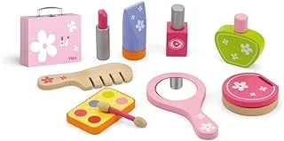 VIGA Beauty Case + Wooden Cosmetics for Kids Ages 3+ Years, Multi Color