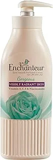 Enchanteur Satin Smooth - لوشن رائع بخلاصة الصبار وزبدة الزيتون للبشرة الساتان الناعم ، لجميع أنواع البشرة ، 750 مل