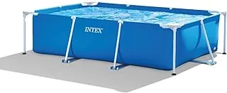 Intex Rectangular Metal Frame Pool - 28271, Multi Color