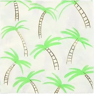 Meri Meri Palm Trees Napkins 16 Pieces, Small