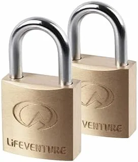 LIFEVENTURE Mini Padlocks (Pack of 2) - Orange, S