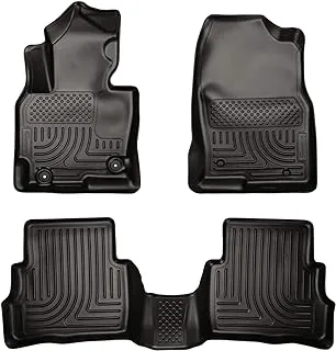 Husky Liners Weatherbeater Series | Front & 2Nd Seat Floor Liners - Black | 99731 | Fits 2013-2016 Mazda Cx-5 3 Pcs