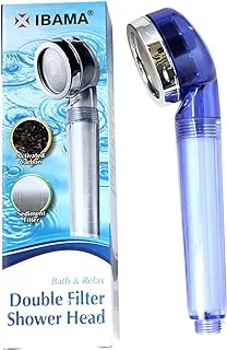 IBAMA Handheld Double Filtered Shower Head Pressure Boost and Water Saving for Fixing Dry Skin