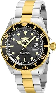 Invicta Men's Pro Diver 43mm Steel and Gold Tone Stainless Steel Quartz Watch, Two Tone, Gold (Model: 22057, 22058, 22062, 22063)