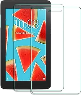 ELTD Clear Screen Protector Anti-Scratch Anti-Bubble Anti-Fingerprint Glass Screen Protector Compatible Lenovo tab E7