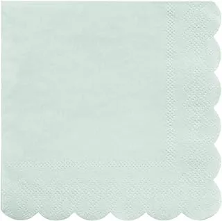 Meri Meri Simply Eco Party Napkins 20 Pieces, Small, Mint