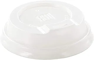 500-CT Disposable White Lid for 4-OZ Coffee and Tea Cups: Perfect for Coffee Shops, Juice Shops, and Restaurant Takeout - Recyclable Polystyrene Cup Lid - Restaurantware