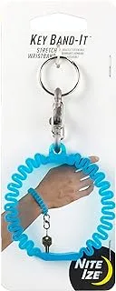 Nite Ize Key Band-It, Stretch Wristband Key Chain With S-Biner Clip, Blue