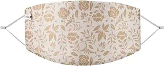 FORZA RAGAZZI Patterned Protective Cloth Face Mask - Gold Floral