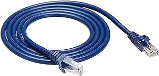 Amazon Basics Snagless RJ45 Cat-6 Ethernet Patch Internet Cable - 5-Foot, Blue, 5-Pack