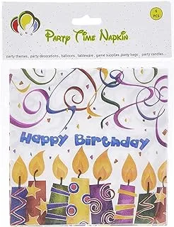 Party Time 24 Pieces Tissue Paper Happy Birthday Confetti White Assorted