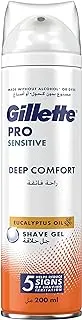 Gillette Pro Sensitive Deep Comfort Eucalyptus Oil Shave Gel 200ml