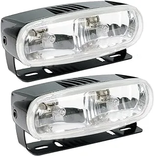 HELLA H71010321 Optilux 2020 Dual Beam Halogen Fog/Driving Lamp Kit, Black Housing, 12V/55W