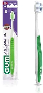 Gum Orthodontic MIcrotip Toothbrush - With Hygiene Cap-Soft Bristles - Effective and Deep Cleaning - Compact Head - Assorted Colors -