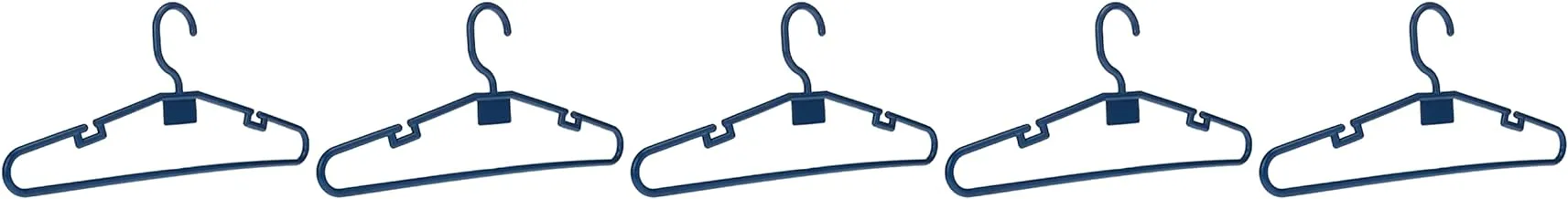 Royalford Plastic Clothes Hanger (5 Pcs)/Blue