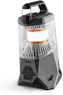 NEBO Galileo 500 Lumen Lantern | Black, Rechargeable Lantern | 360˚ C.O.B LED Lighting