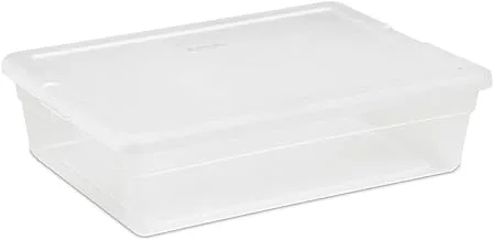 STERILITE 16558010 28QT Stor Box, White, 28-Quart