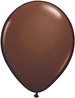 PARTY TIME - 20-Pieces Standard Brown Helium Latex Balloons (12 Inches)