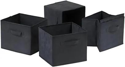 Winsome Capri Storage/Organization, 4 Small, Black