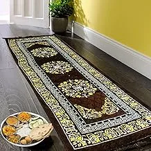 KUBER INDUSTRIES Bed Side Runner,Floor Runner,Kitchen Mat,Door Runner in Velvet Material (6 X 2 Feet) Brown (Code 14), Multipurpose Floor Runner, AALABEDR114, standard