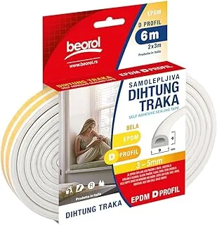 Beorol Self Adhesive Window and Door Sealing Tape, White