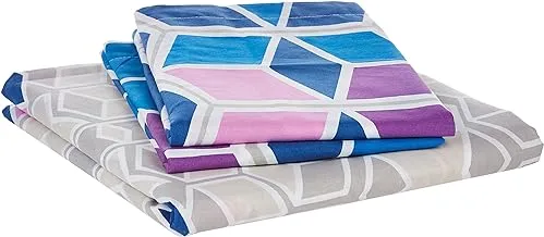 Portico Vienna Queen Bedsheet Set, Printed, Multi-Colour, 224x254cm, 8046692