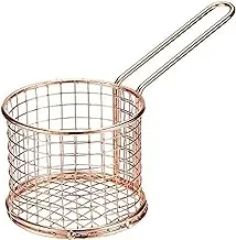 Harmony Small Round Basket With Red Copper Plated Handle