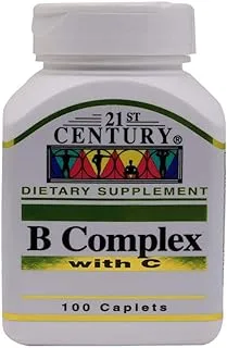 21st Century B-Complex with C Caplets - 100 Capsules