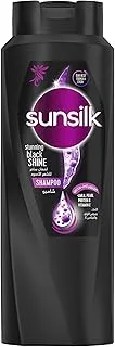 SUNSILK Shampoo, for long-lasting black hair, Black Shine, With Amla, Pearl Protein & Vitamin E, 700ml