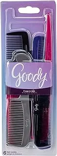 Goody 1942208 Family Pack Combs, Multi-Colour, 6 Units