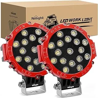 Nilight - 15023Fr-B Led Light Bar 2Pcs 7