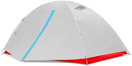 Charhoden SQ-098-W Model: TXZ-0019 Two Person Easy Up Lightweight Waterproof Ultralight Double Layer for Backpacking Camping Hiking Mountaineering Aluminum Pole Tent - White, Medium