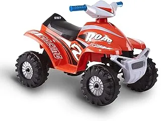 ROLLPLAY Roll Play Mini Quad 6-Volt Battery-Powered Ride-On, 2Mph, Red/Black, 26611