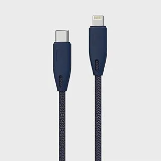 Powerology Braided Usb C To Lightning Cable 2M Blue, Pcab002-Bu