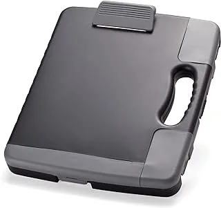 Officemate Portable Clipboard Storage Case, Charcoal (83301)