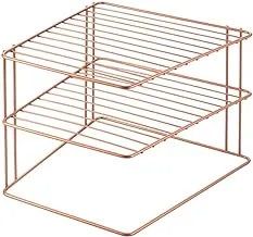 Metaltex 'Palio' 2-Tier Corner Shelf, Polytherm Copper, 25 X 19 cm