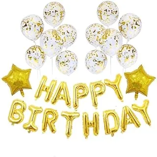 Party Propz Birthday Decorations Items for Girls and Boys- (11 Pcs) / happy birthday balloon/happy birthday balloon banner/happy birthday balloon set/birthday decoration